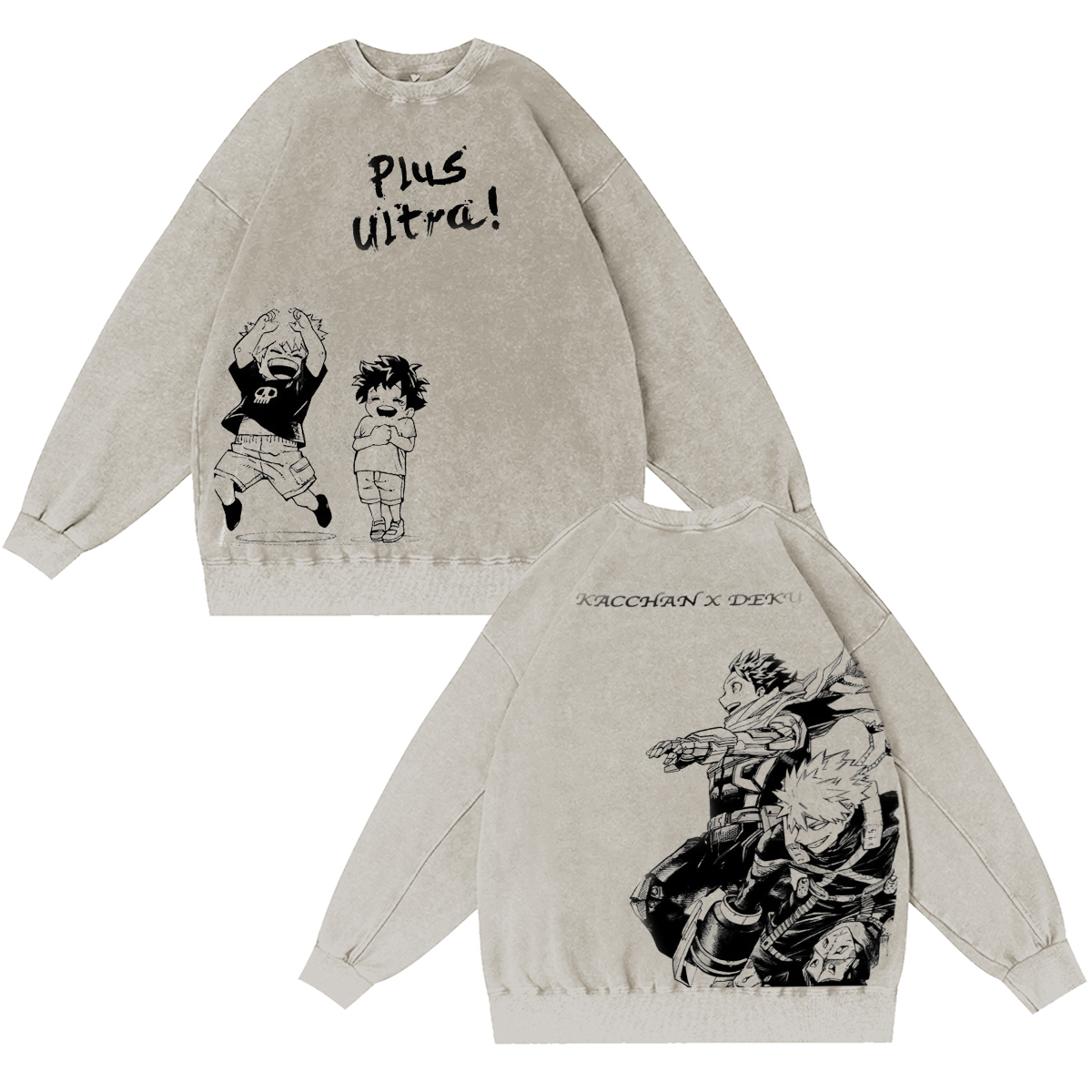 My Hero Academia Vintage Washed T-shirt/Crewneck/Hoodie