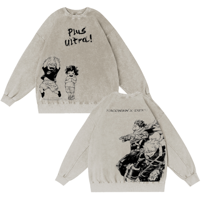 My Hero Academia Vintage Washed T-shirt/Crewneck/Hoodie