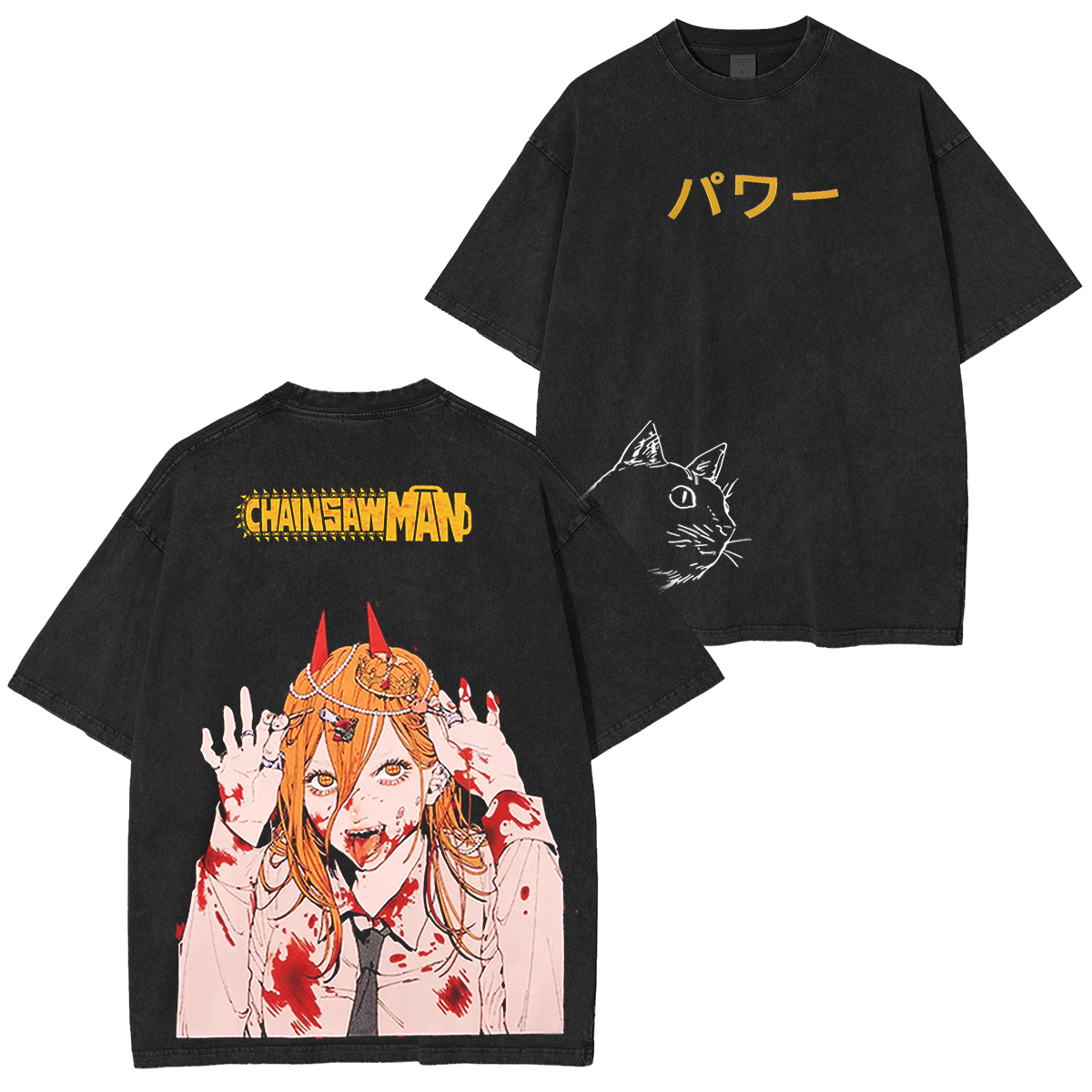 Chainsaw Man Washed T-Shirt /Crewneck/Hoodie