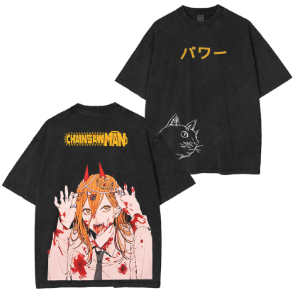 Chainsaw Man Washed T-Shirt /Crewneck/Hoodie