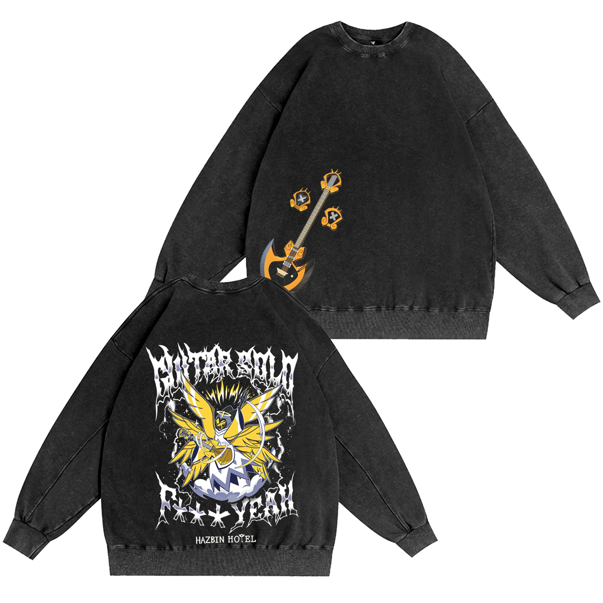 Hazbin Hotel Guitar Solo Adam Mineral Oversized Unisex T-shirt/Crewneck/Hoodie