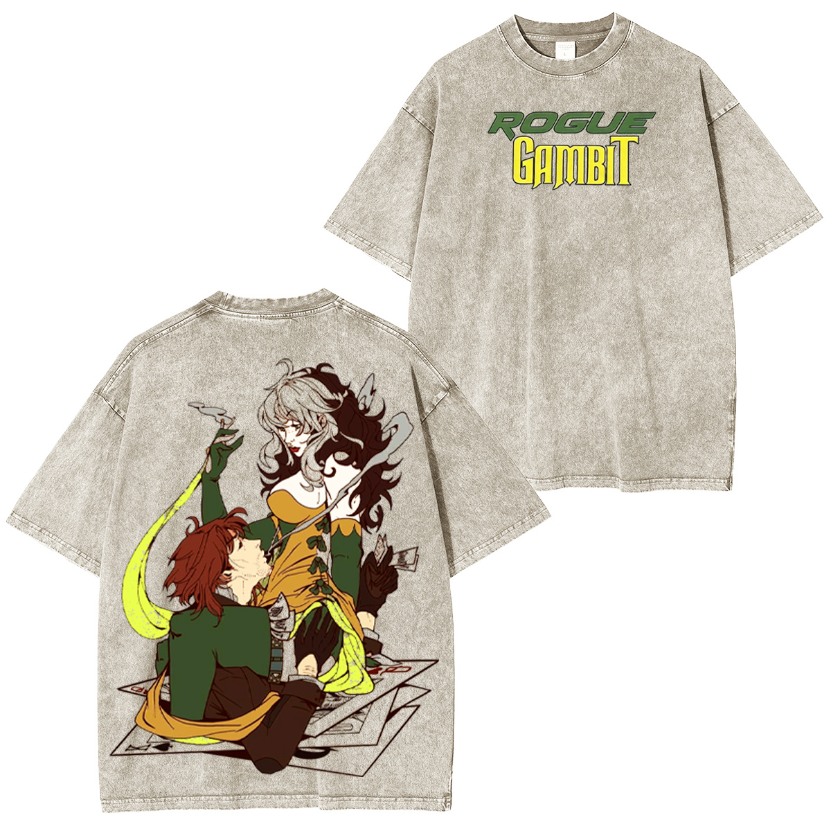 Rogue x Gambit Washed T-shirt/Crewneck/Hoodie