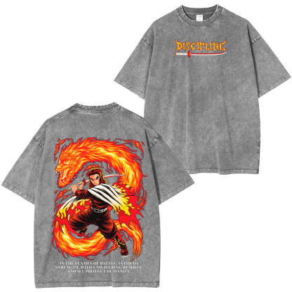 Rengoku X Discipline – Demon Slayer Oversize T-shirt