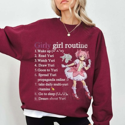Girly Girl Routine Yuri Winchester Unisex Shirts