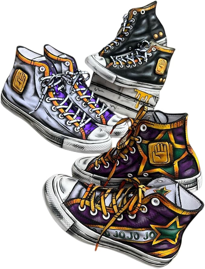 JoJo's Bizarre Adventure JOJO Shoes Graffiti Sneakers Shoes