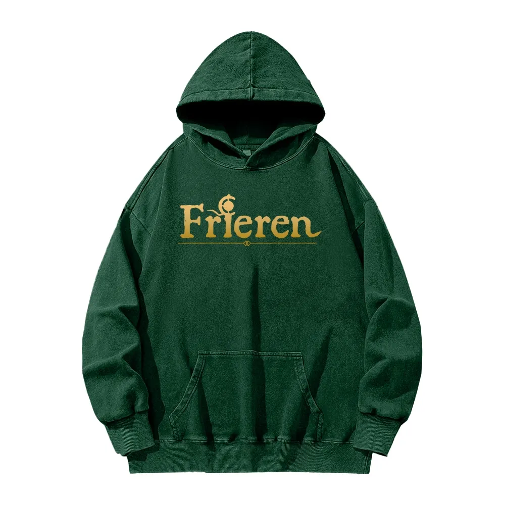 Frieren Beyond Journeys End Elf Anime Unisex Washed Hoodie