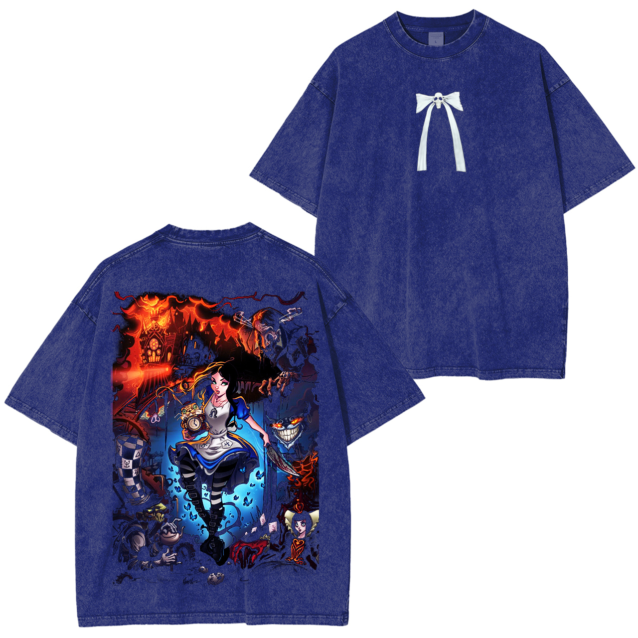Alice Madness Returns Horror Game  Washed T-shirt/Crewneck/Hoodie