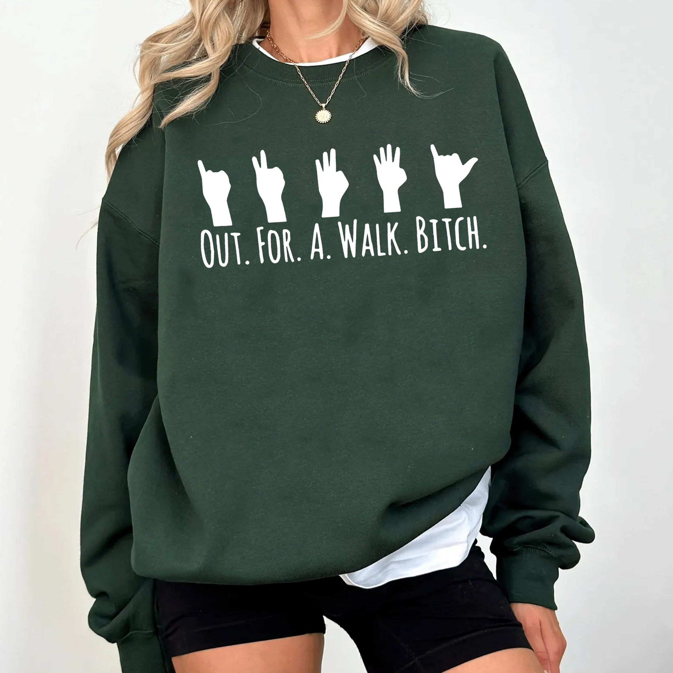 Spike Quote 'Out for a Walk, Bitch' Buffy The Vampire Slayer Unisex T-shirt/Crewneck/Hoodie