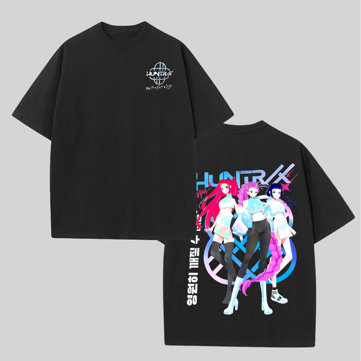 HUNTR/X Printed Unisex Oversized T-shirts