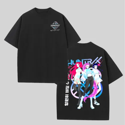 HUNTR/X Printed Unisex Oversized T-shirts