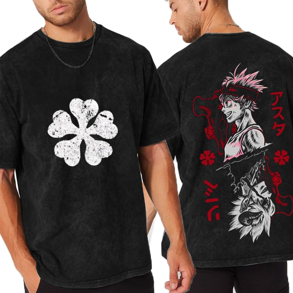 Black Asta Clover Unisex Anime T-Shirt/Crewneck/Hoodie
