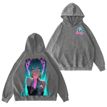 Miku Cosplay Vintage Washed T-shirt/Crewneck/Hoodie