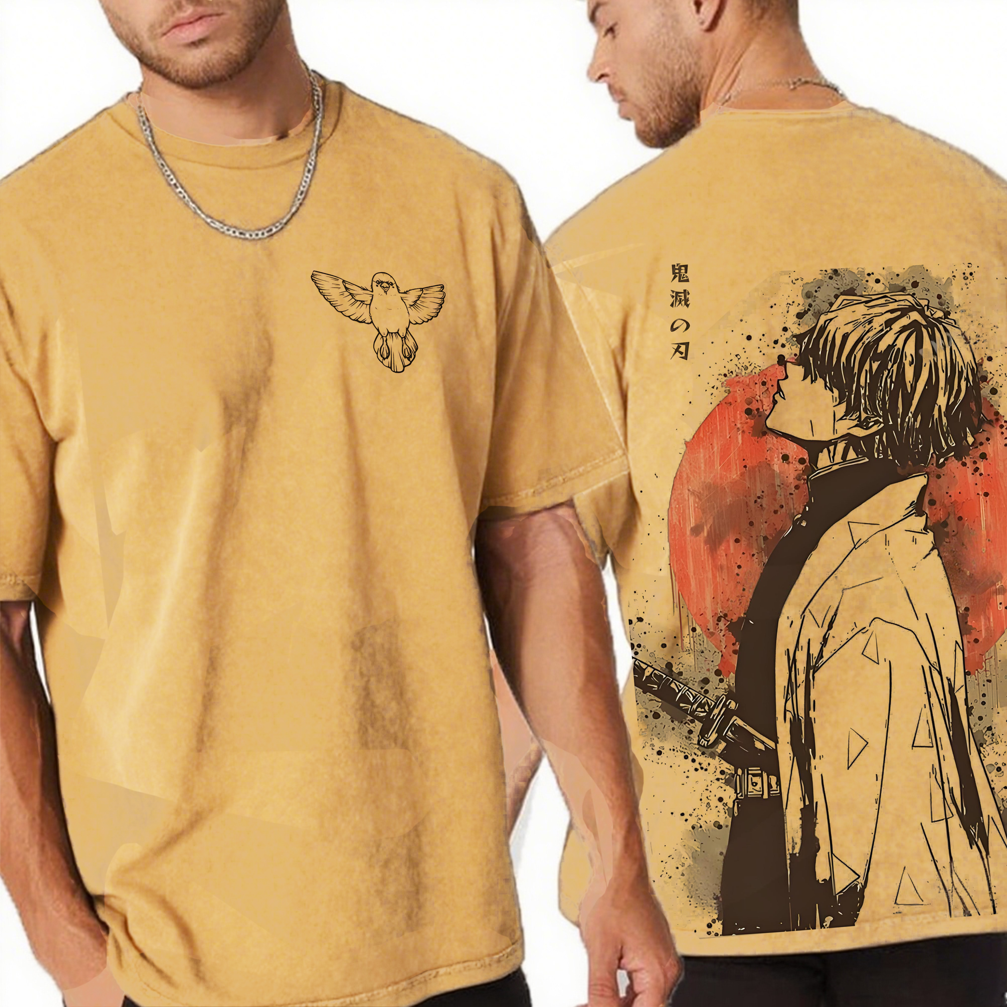 Demon Slayer Kimetsu no Yaiba Anime Washed T-Shirt