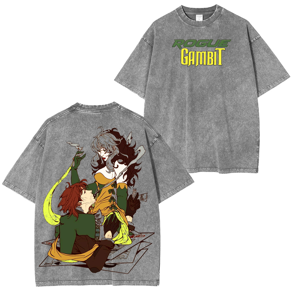 Rogue x Gambit Washed T-shirt/Crewneck/Hoodie