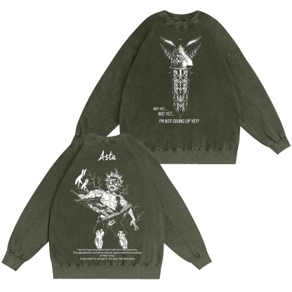 Asta Black Clover Washed T-shirt/Crewneck/Hoodie