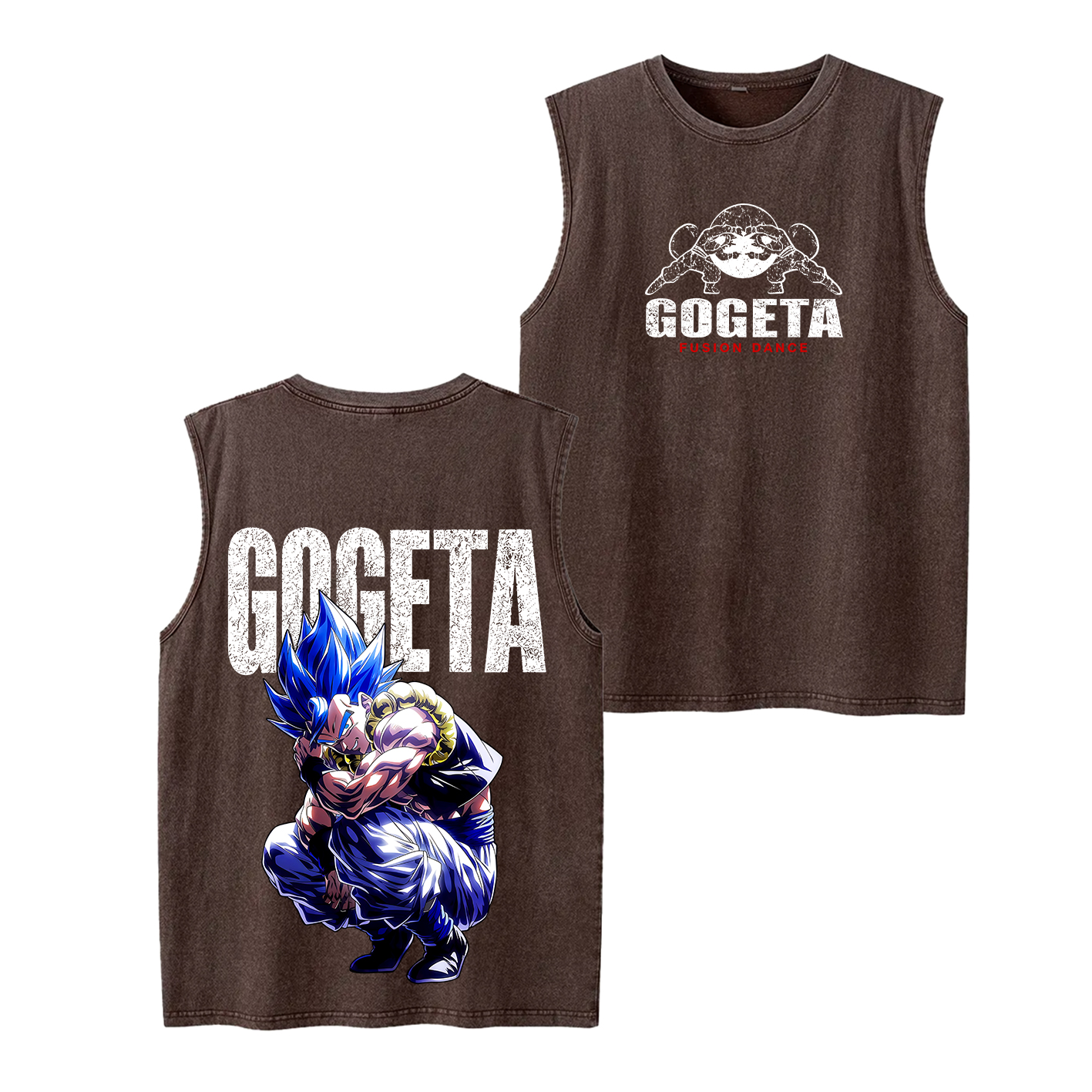 Gogeta Dragon Ball Vintage Unisex Washed T-Shirt