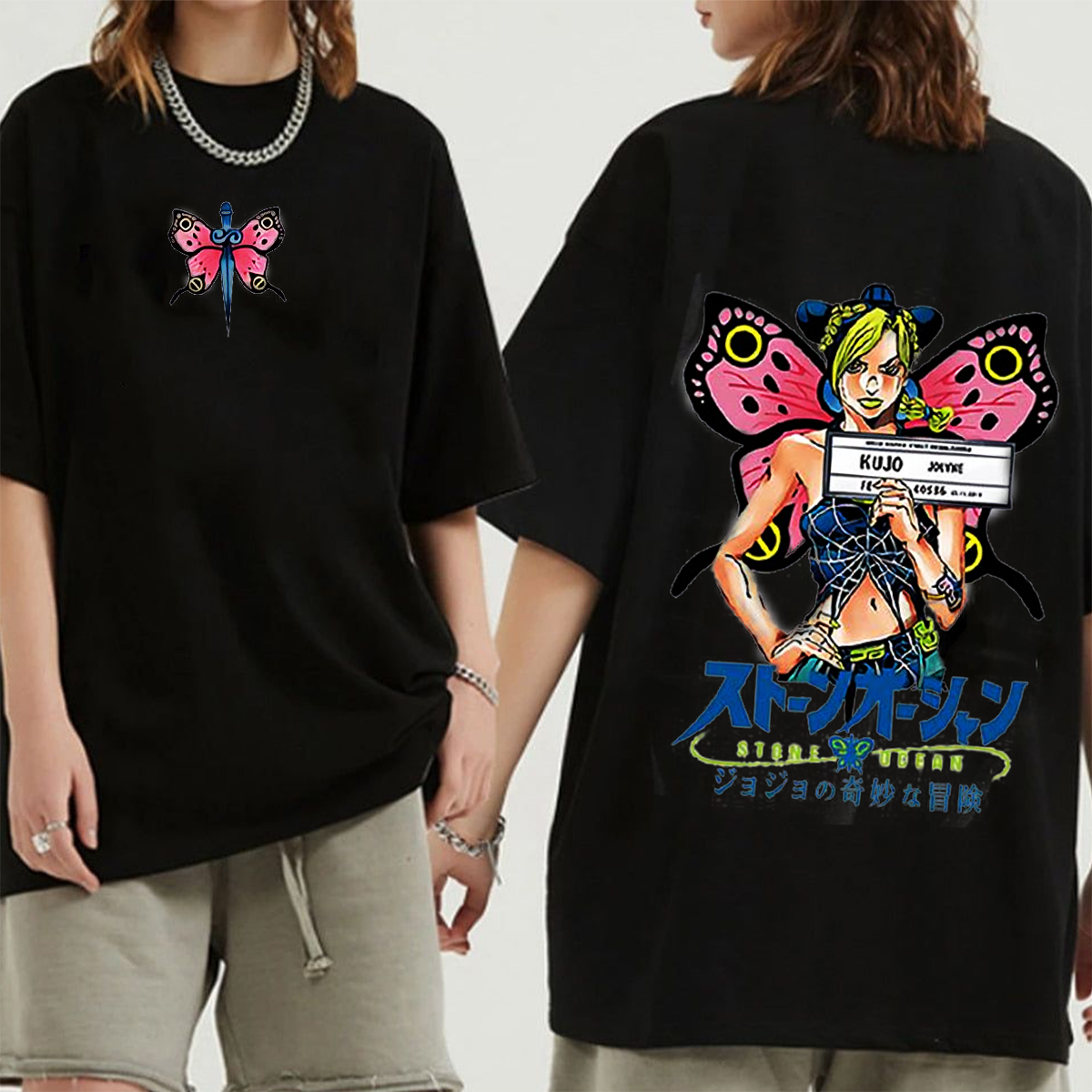 Hot Anime Jojo Bizarre Adventure Vintage Washed T-shirt/Crewneck/Hoodie