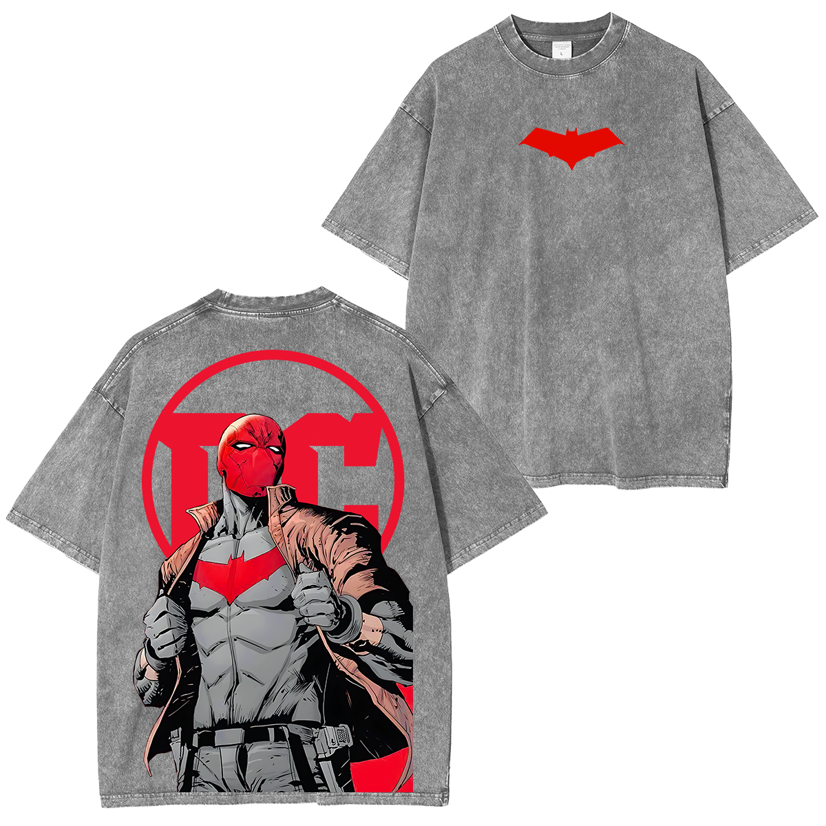 Red Hood Graphic Unisex Washed T-Shirt