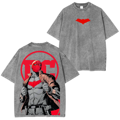 Red Hood Graphic Unisex Washed T-Shirt