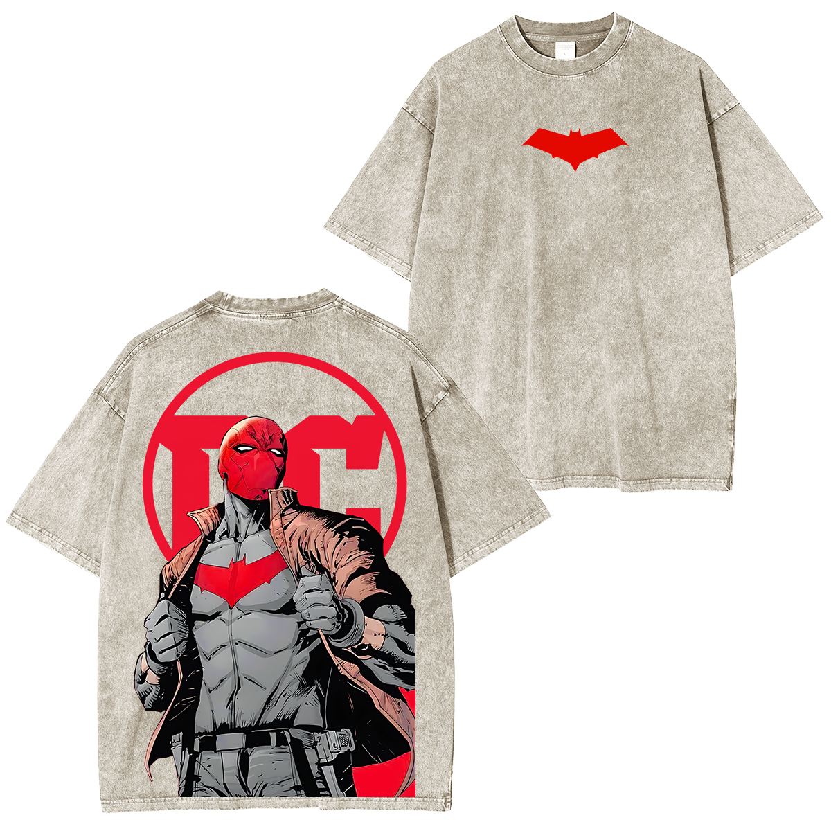 Red Hood Graphic Unisex Washed T-Shirt