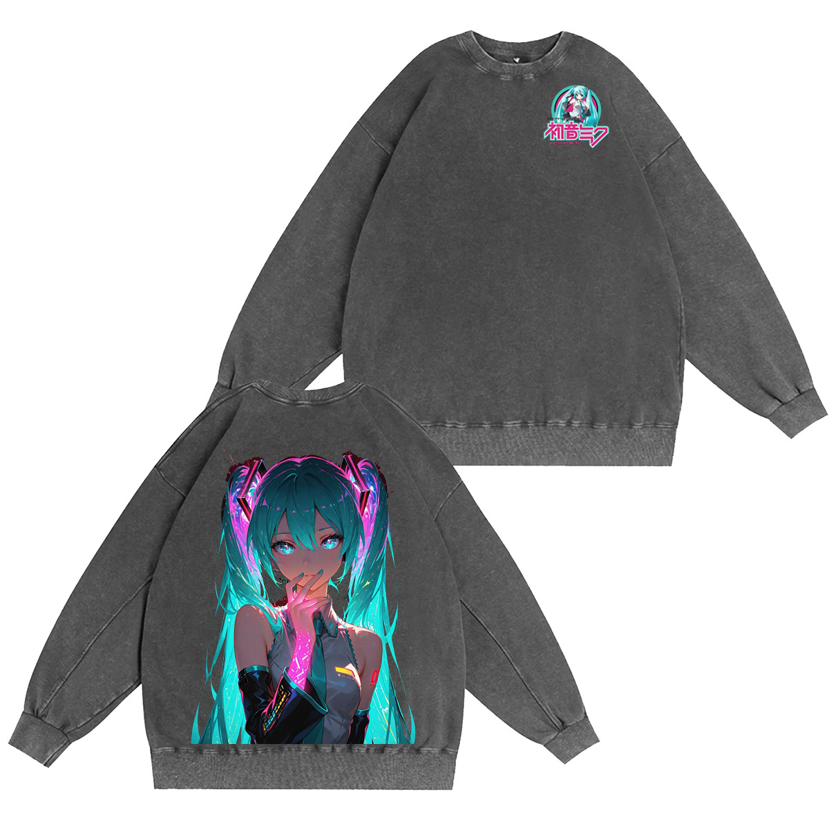 Miku Cosplay Vintage Washed T-shirt/Crewneck/Hoodie