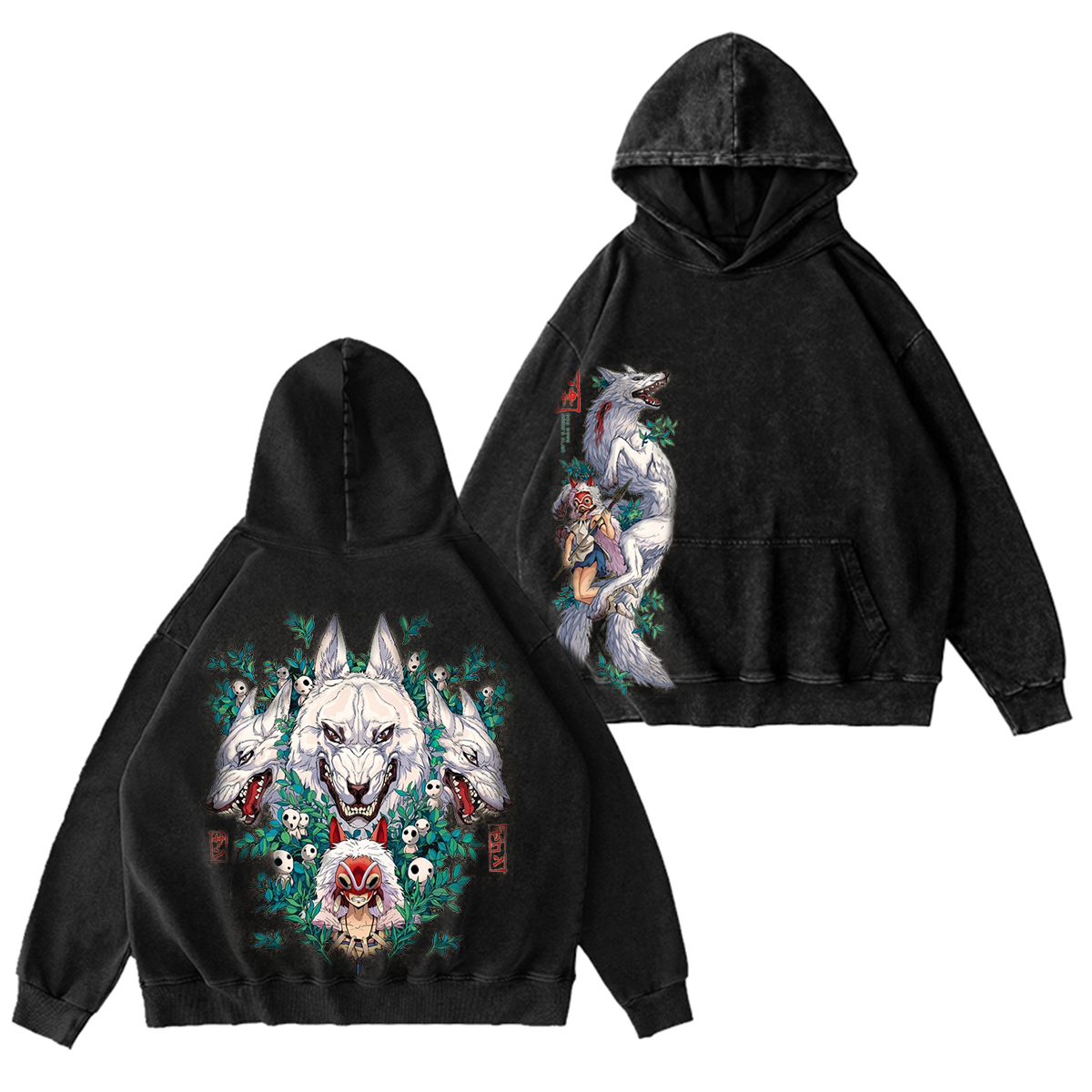 Mononoke Hime Vintage Washed T-shirt/Crewneck/Hoodie