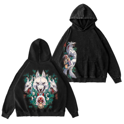 Mononoke Hime Vintage Washed T-shirt/Crewneck/Hoodie