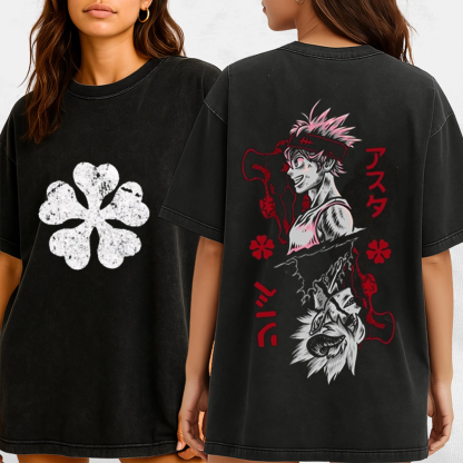 Black Asta Clover Unisex Anime T-Shirt/Crewneck/Hoodie