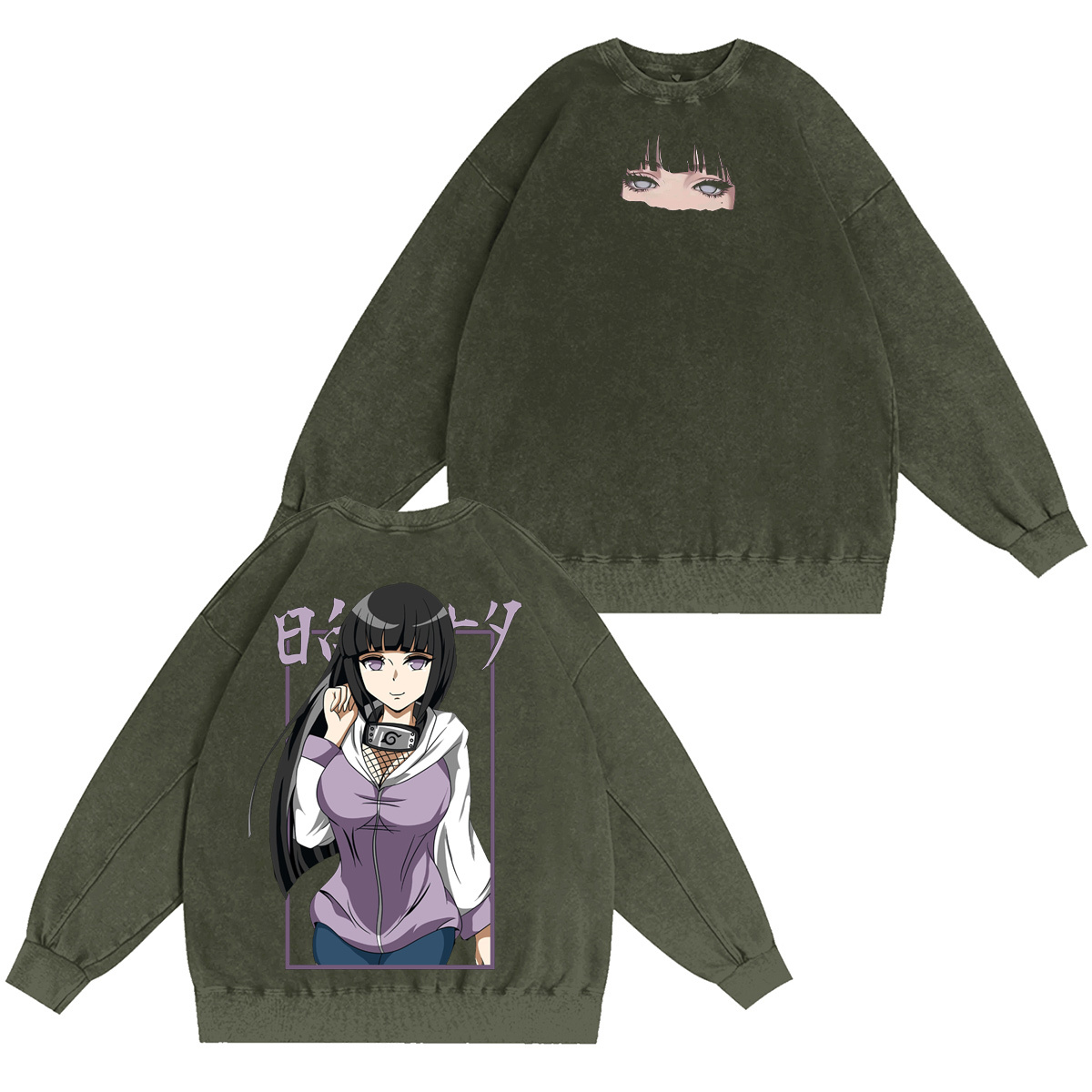 Hinata Hyuga Naruto Washed T-shirt/Crewneck/Hoodie