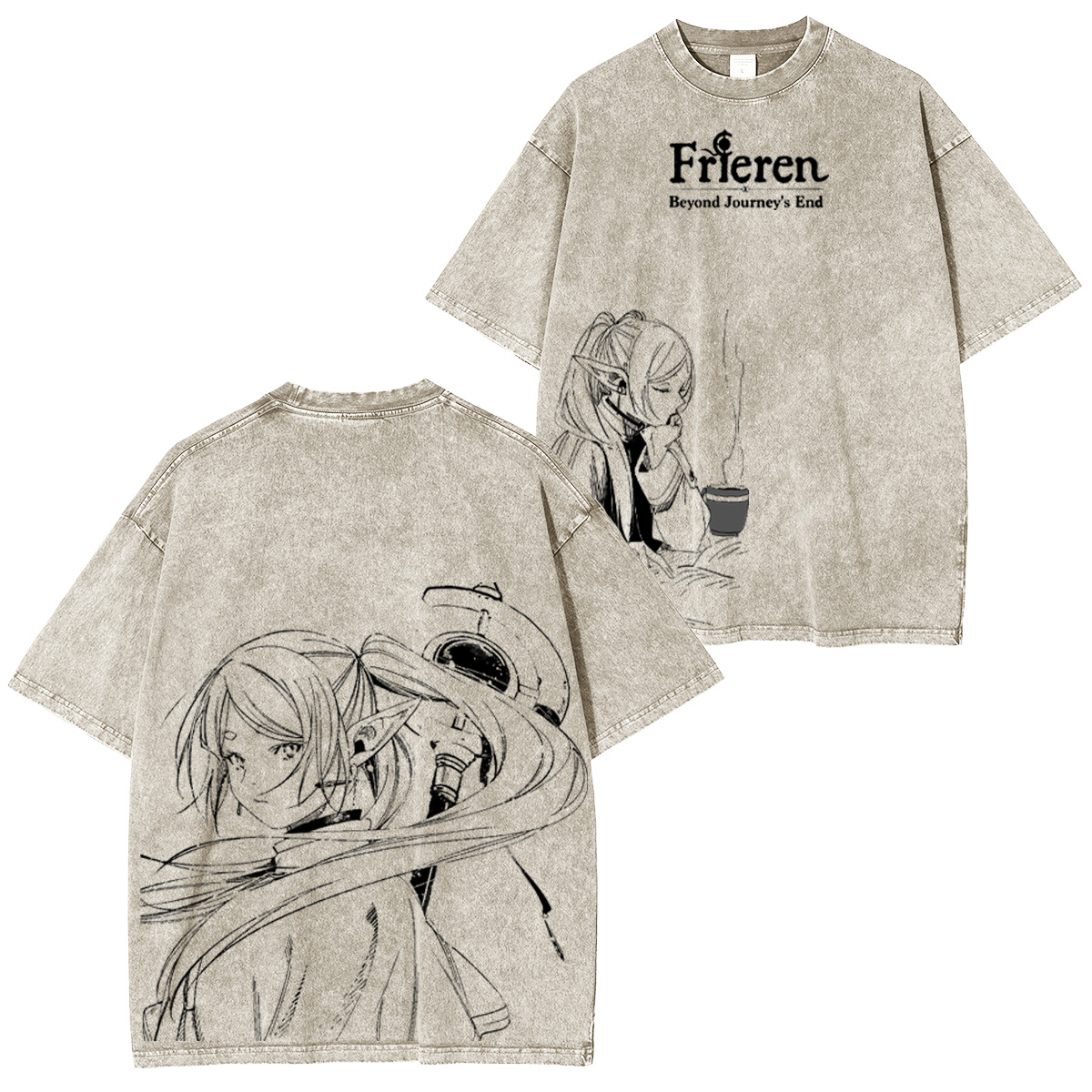 Frieren: Beyond Journey's End Washed T-shirt/Crewneck/Hoodie