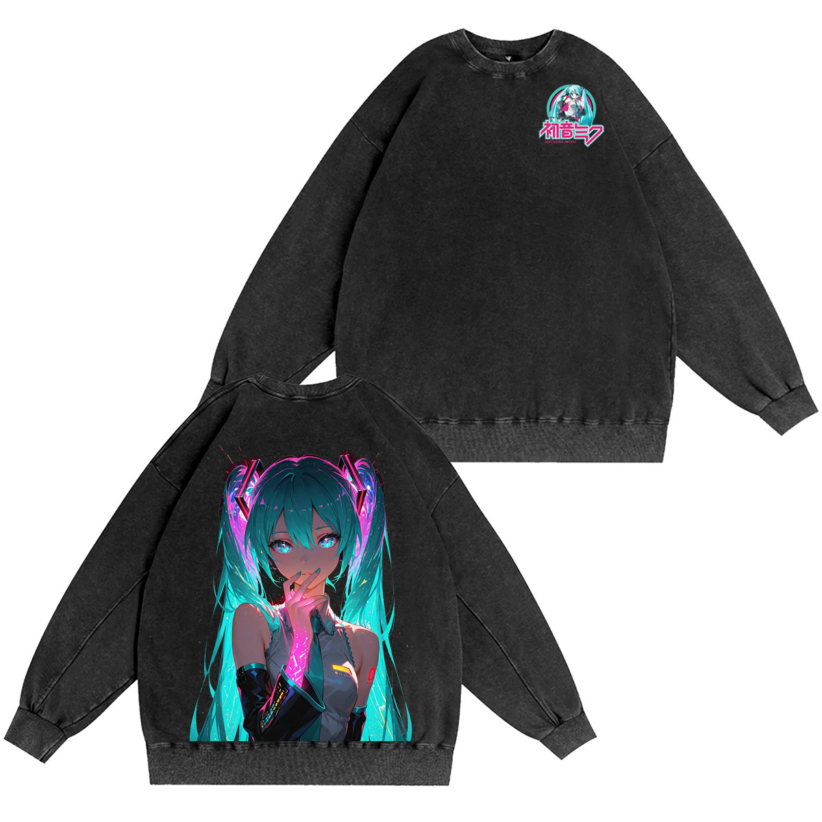 Miku Cosplay Vintage Washed T-shirt/Crewneck/Hoodie