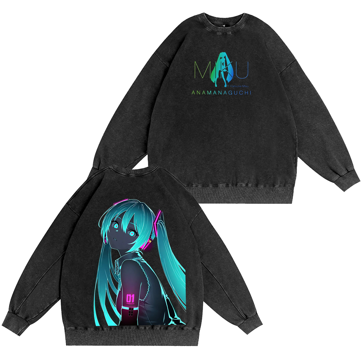 Hatsune Miku Vintage Washed T-shirt/Crewneck/Hoodie