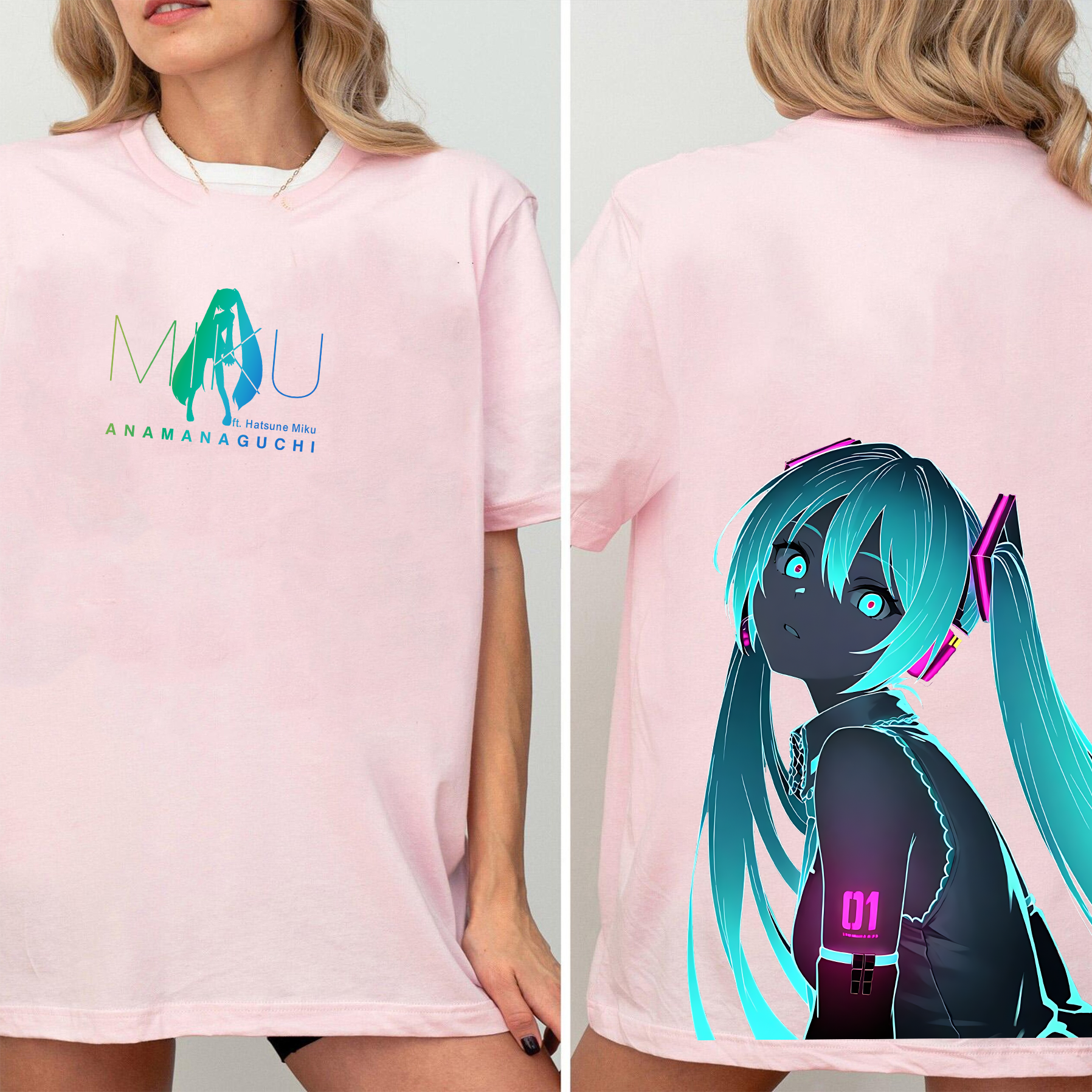 Hatsune Miku Vintage Washed T-shirt/Crewneck/Hoodie