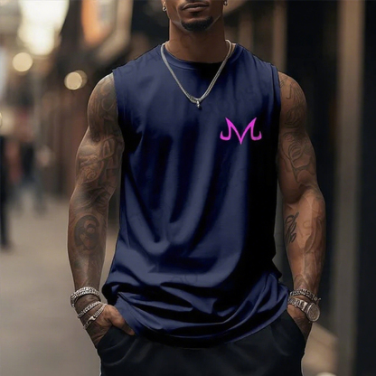 Casual Anime Print Gym Tank Top