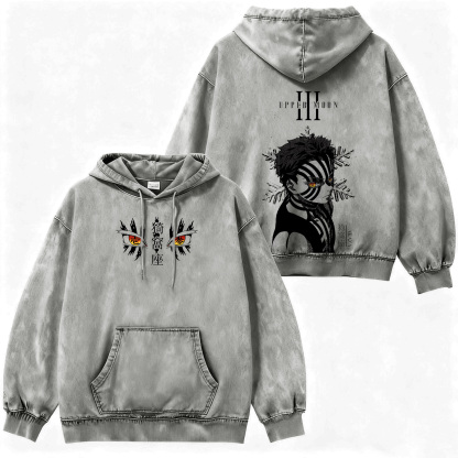 Akaza,Demon Slayer Vintage Hoodie