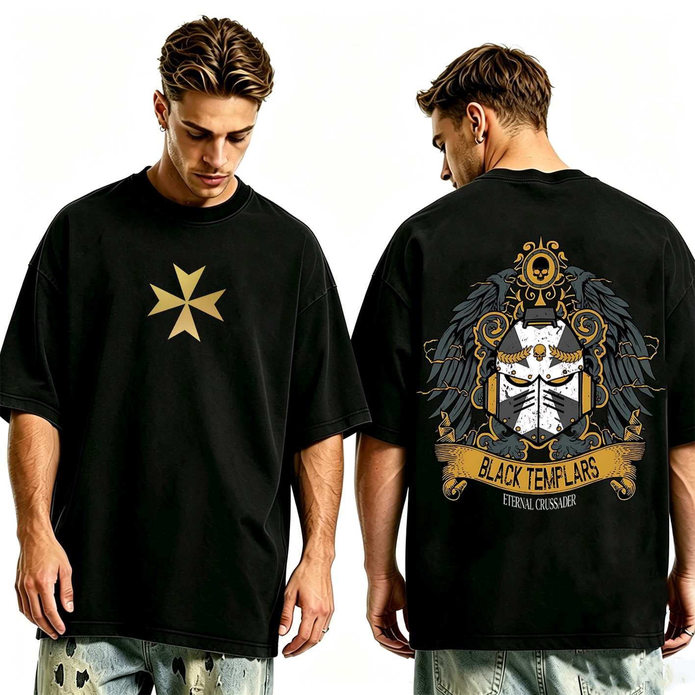 Black Templars Oversized T-shirt/Crewneck/Hoodie