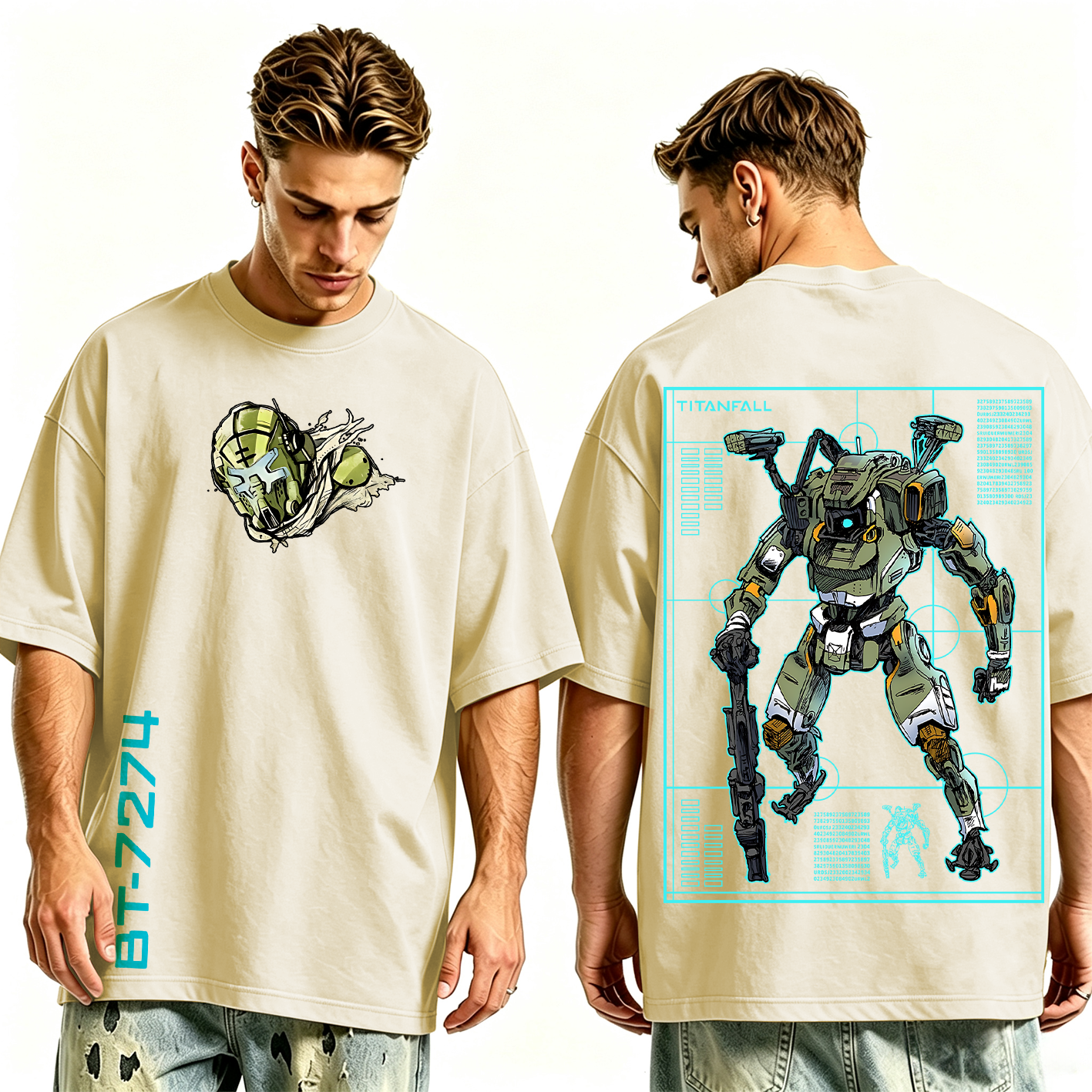 Titanfall BT Fanart Washed T-shirt/Crewneck/Hoodie