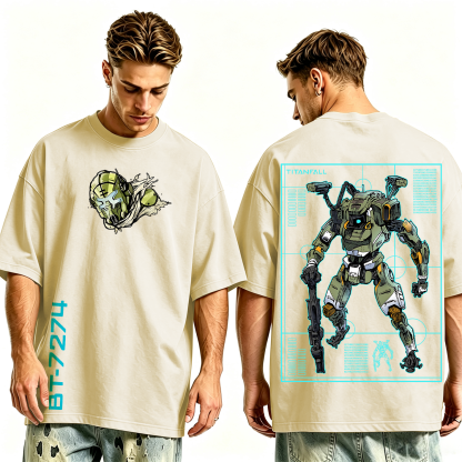 Titanfall BT Fanart Washed T-shirt/Crewneck/Hoodie