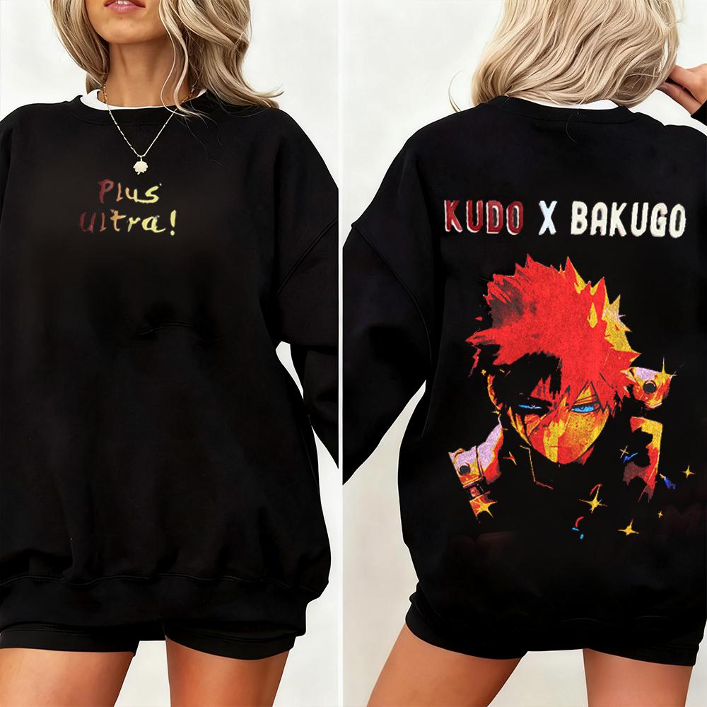 Bakugo x Kudo My Hero Academia Vintage Washed T-shirt/Crewneck/Hoodie