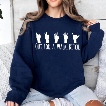 Spike Quote 'Out for a Walk, Bitch' Buffy The Vampire Slayer Unisex T-shirt/Crewneck/Hoodie