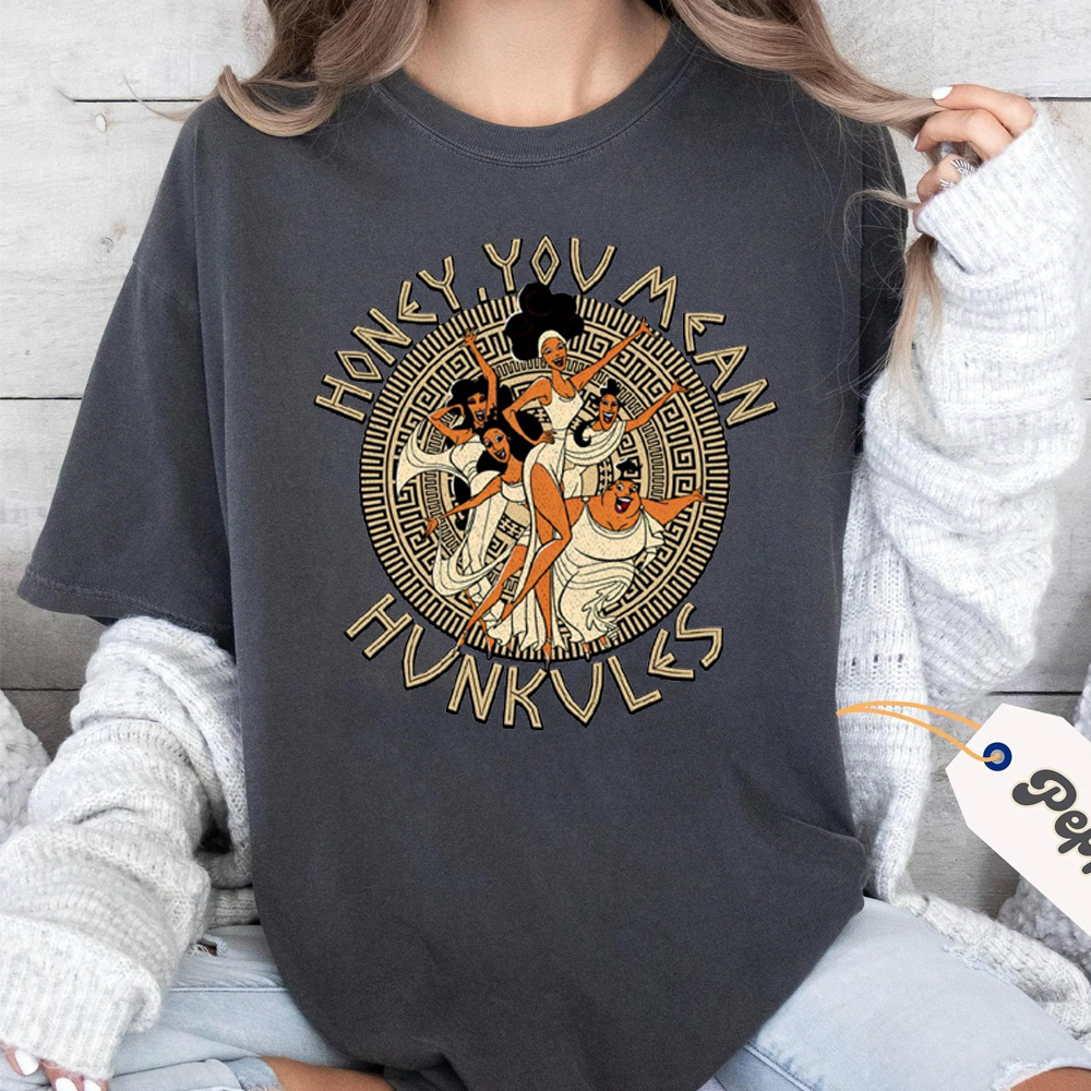 Hercules Diva The Muses Honev You MeanHunkules Retro 90s Shirt.