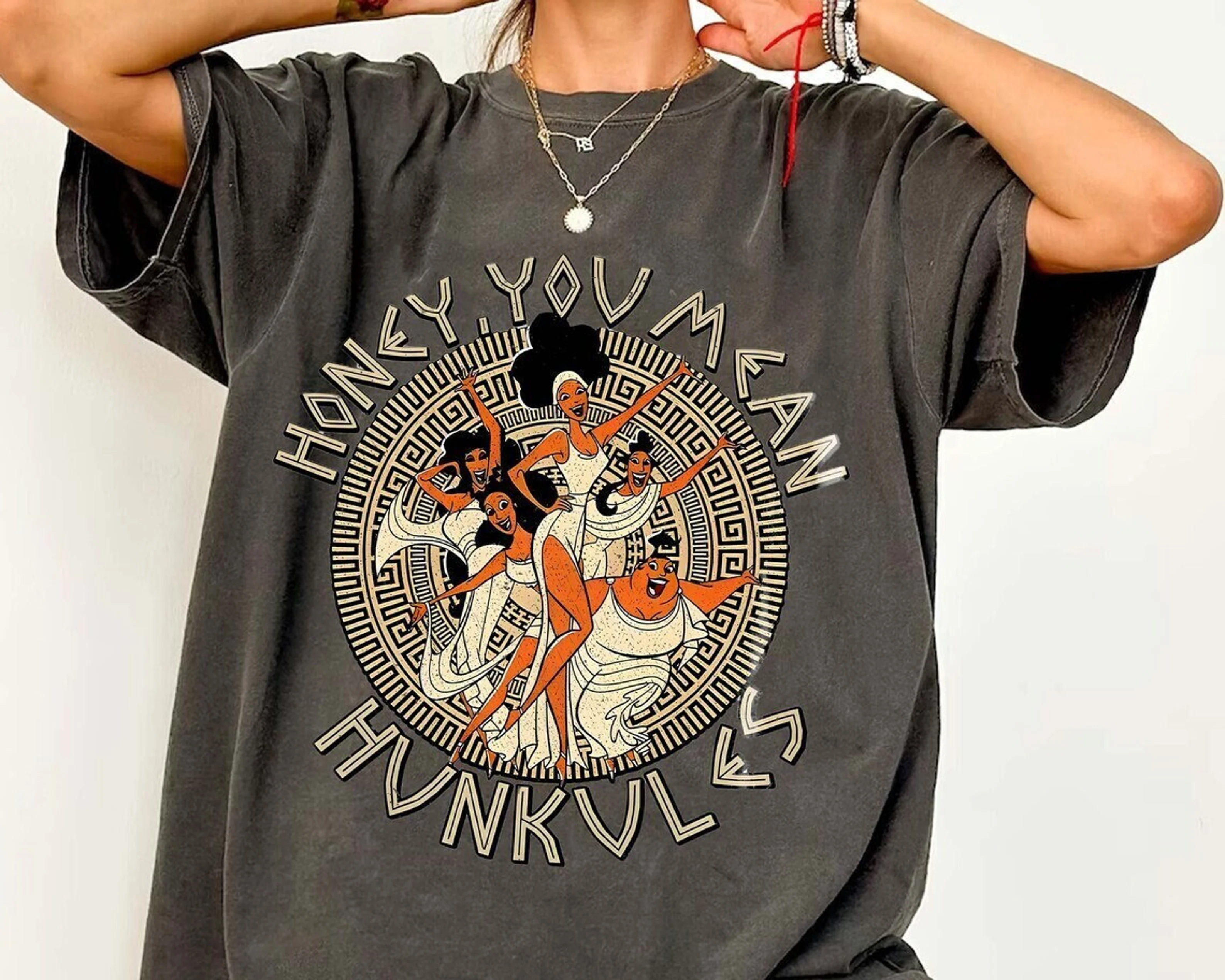 Hercules Diva The Muses Honev You MeanHunkules Retro 90s Shirt.