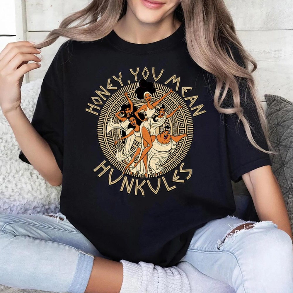 Hercules Diva The Muses Honev You MeanHunkules Retro 90s Shirt.