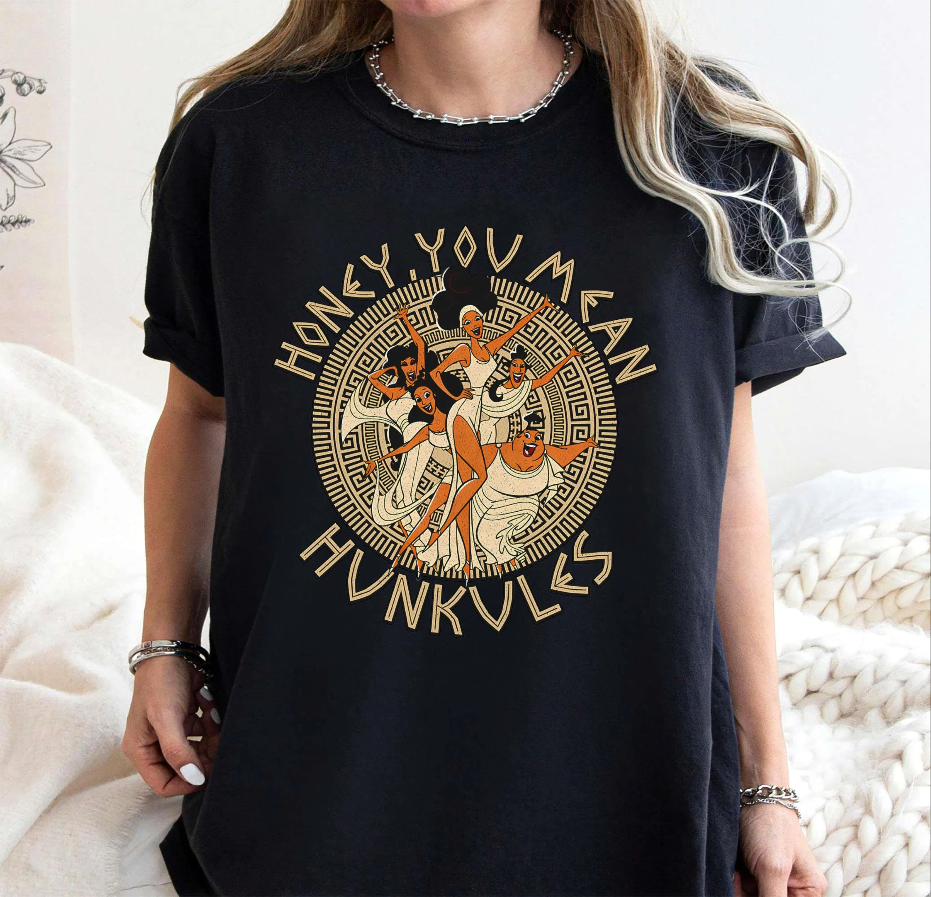 Hercules Diva The Muses Honev You MeanHunkules Retro 90s Shirt.