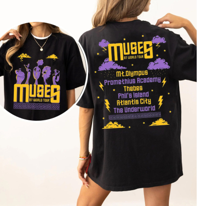 Double Sided Hercules Muses 97 World Tour Comfort Colors Shirt