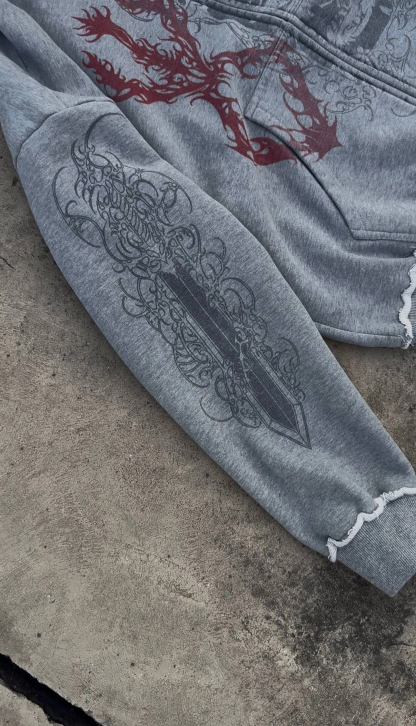 BERSERK Oversized Crewneck/Hoodie/ZIP UP