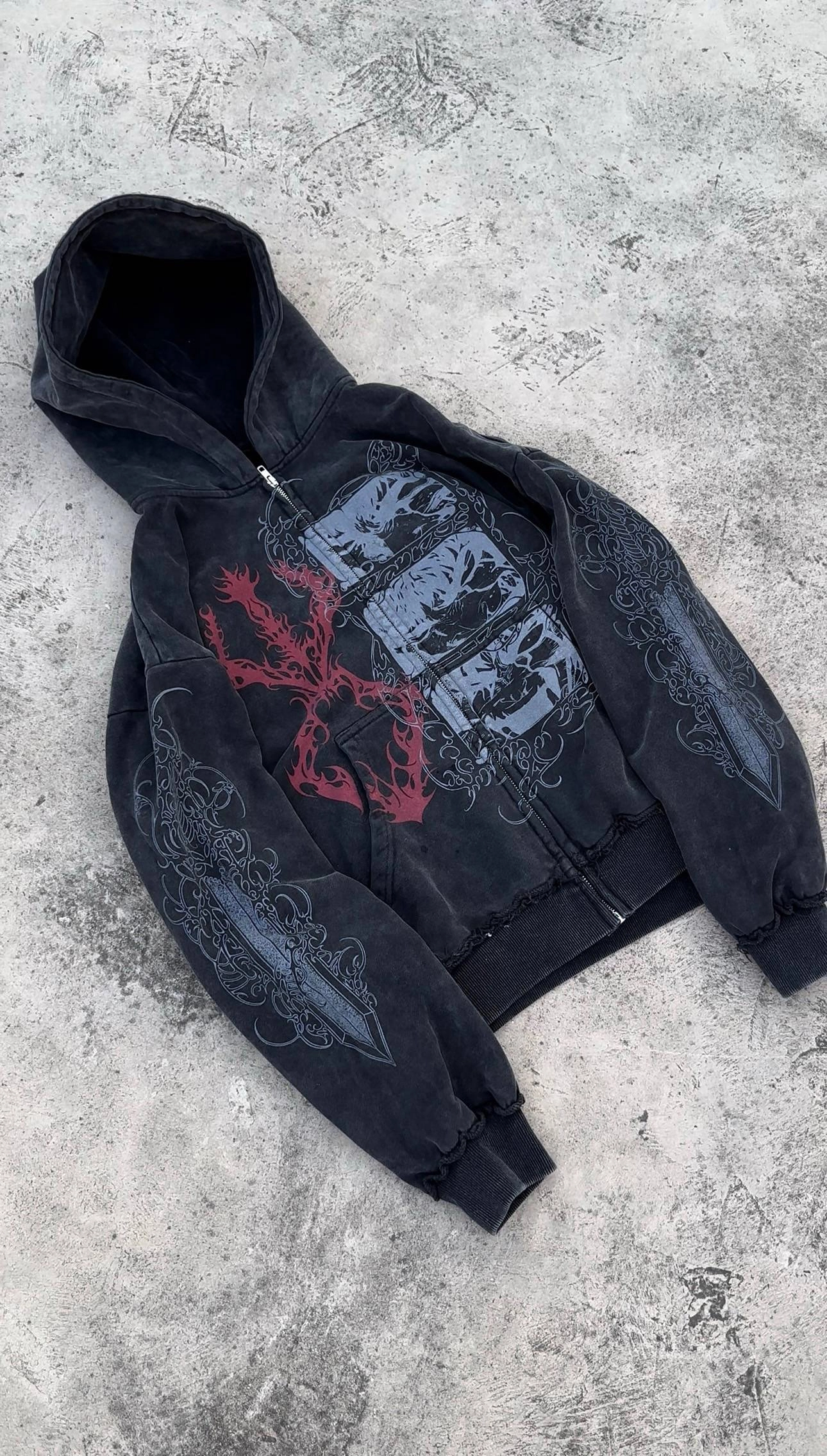 BERSERK Oversized Crewneck/Hoodie/ZIP UP