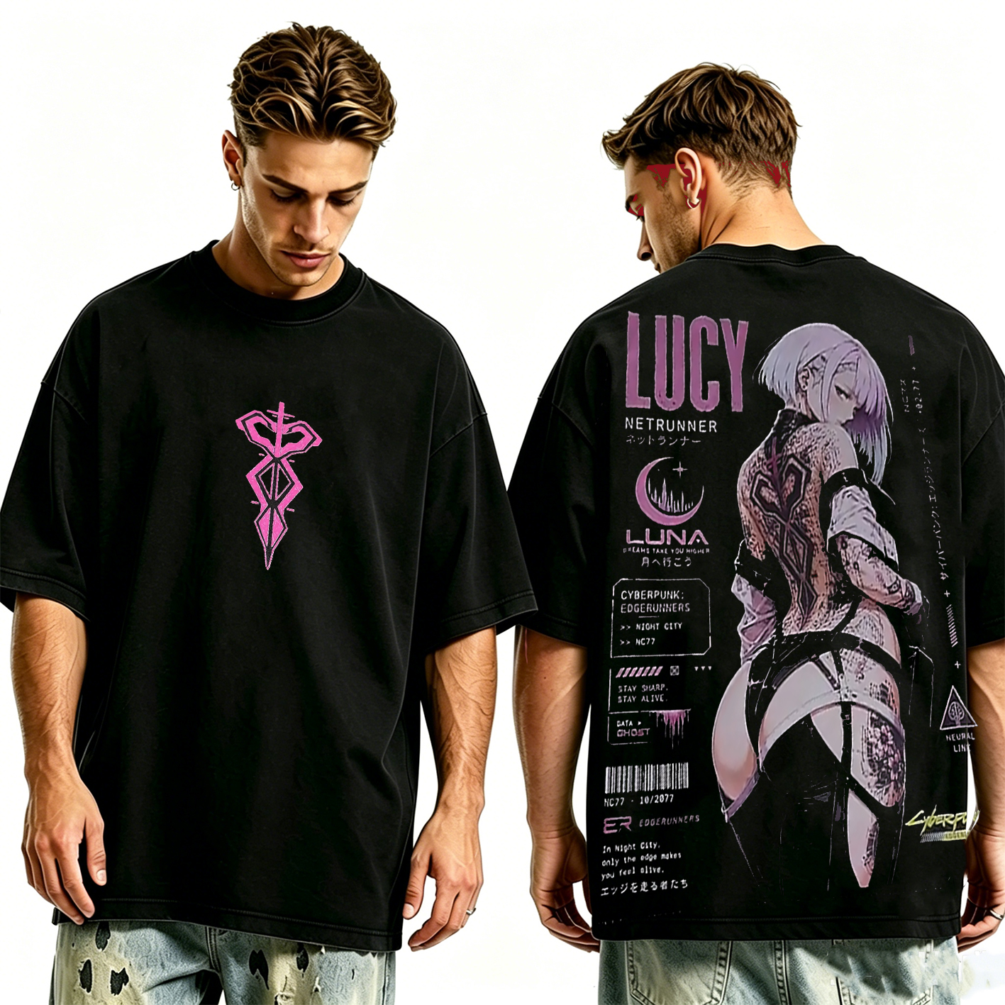 Cyberpunk Edgerunners Lucy  Oversized T-shirt/Crewneck/Hoodie