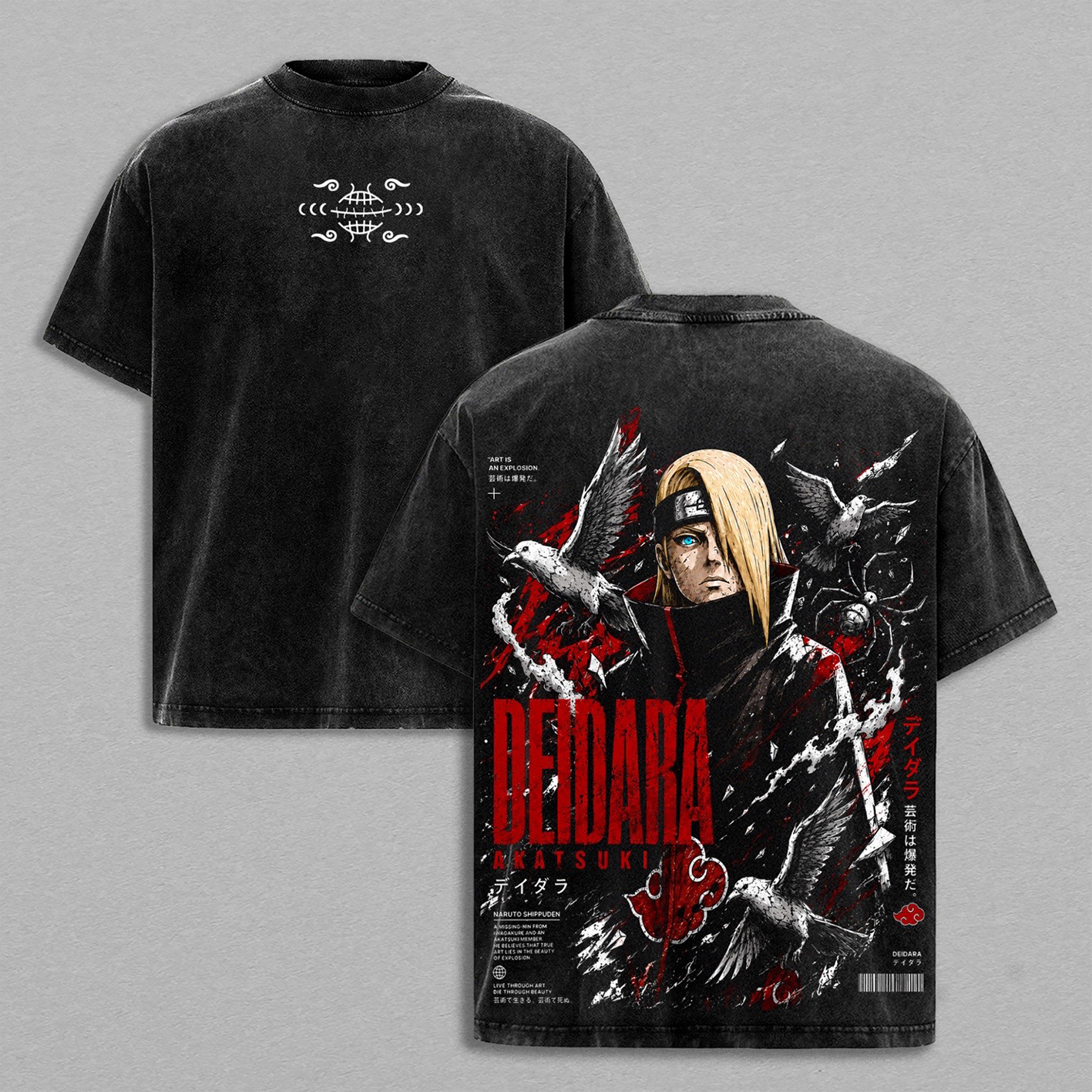 Deidara⁠ Akatsuki⁠ ⁠Naruto Oversized T-shirt/Crewneck/Hoodie