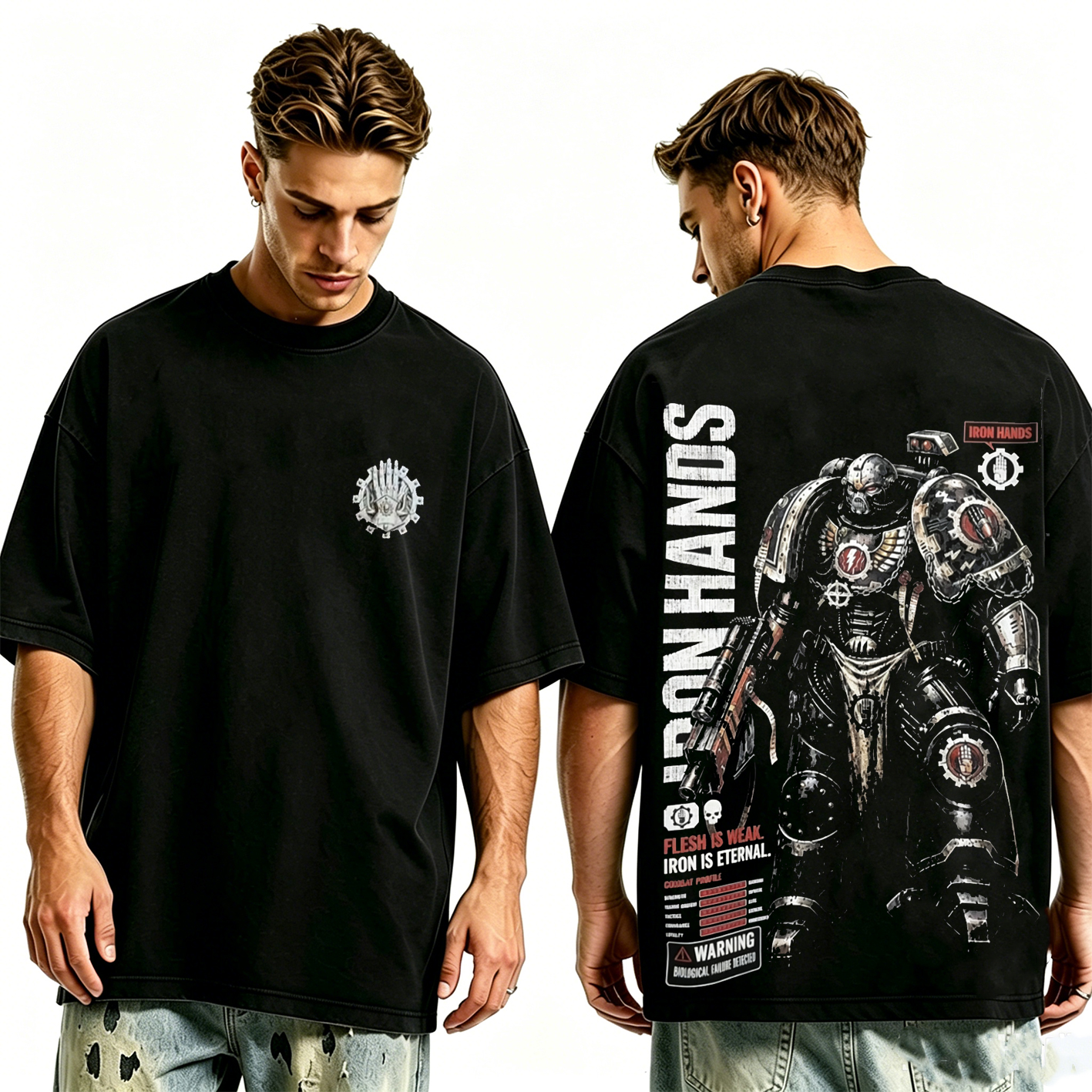 Iron Hands 40K Oversized T-shirt/Crewneck/Hoodie
